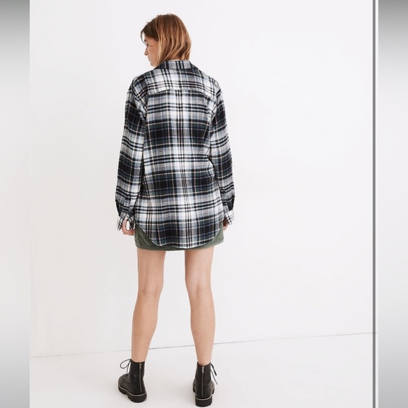 Madewell Flannel Sunday Shirt in Cronston Plaid size Small J80 - Picture 5 of 10